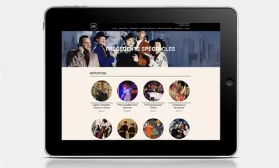 Compagnie Oz sur iPad - Développeur Web Freelance Paris - Florian Perrier